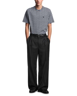 Regular Fit Optical Jacquard Print Tee  