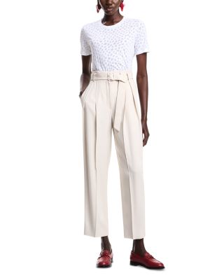 Enver Satin Pleated Pants