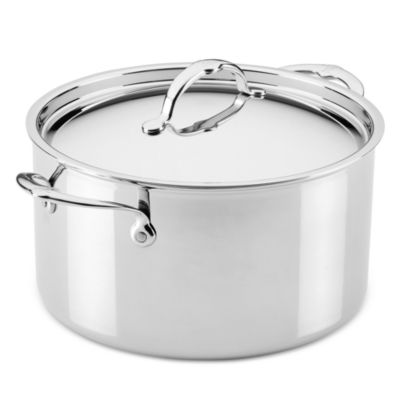 ProBond Luxe 8 Quart Professional Clad Stainless Steel Stockpot with Lid