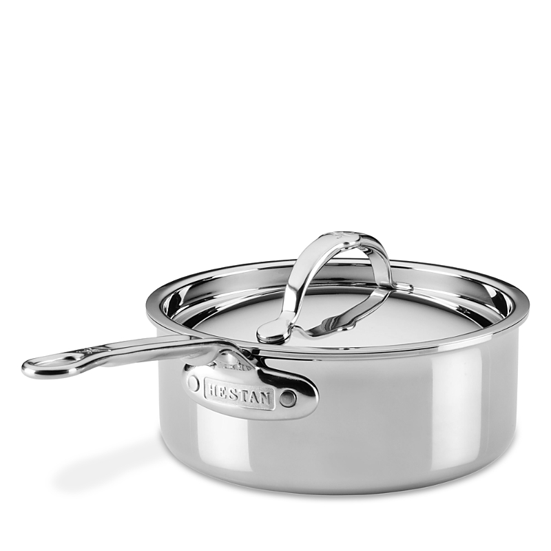 Hestan Probond Luxe 2 Quart Professional Clad Stainless Steel Saucepan With Lid In Silver