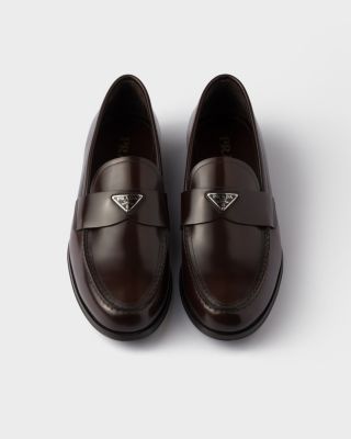  Brushed Leather Loafers