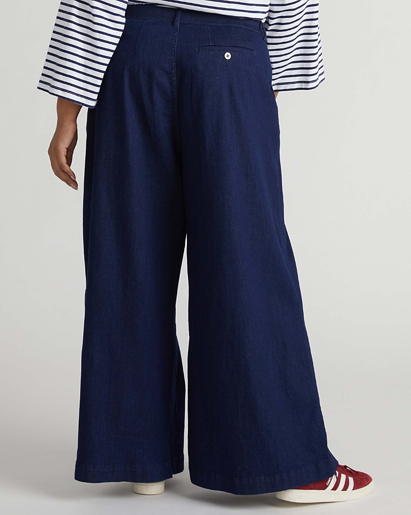 Universal Standard Plus Size Denim Wide Leg Pant