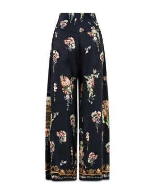 Corset Waist Wide Leg Pants