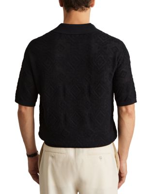 Aztek Slim Fit Jacquard Knit Polo