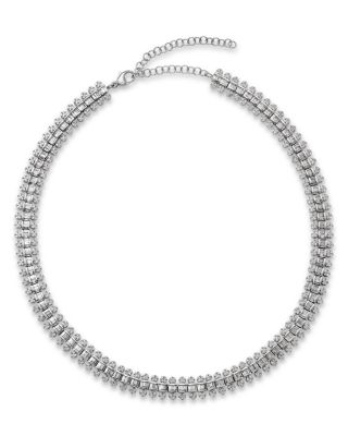 Bloomingdale's Fine Collection - Luxe Collection Diamond Necklace in 14K White Gold, 10.0 tcw