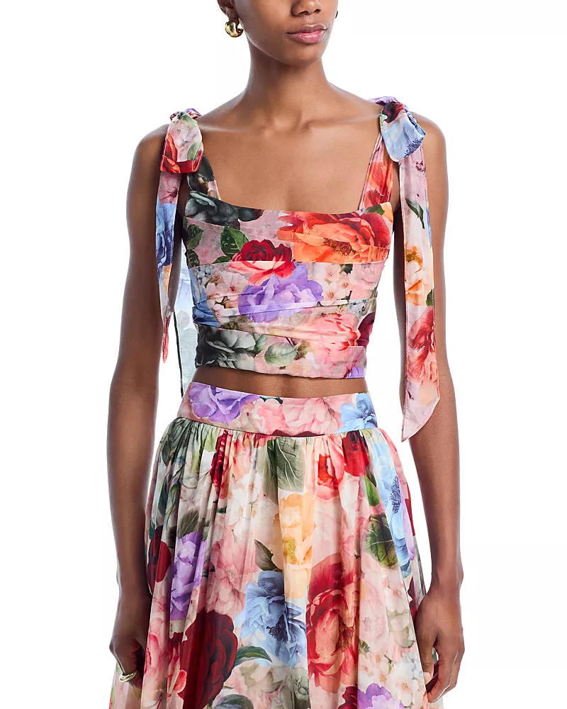Alice and Olivia Haven Cropped Top