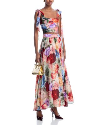 Nilda Floral Print Skirt