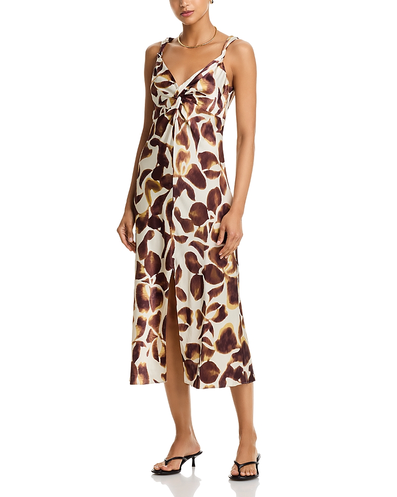 Rails Viviana Twisted Midi Dress In White