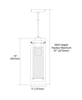 Pasha 1 Light Pendant
