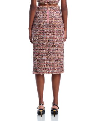 Tweed Jacket, Crop Top & Skirt