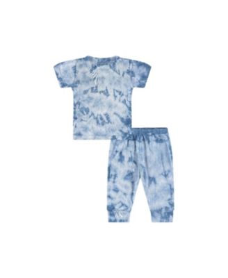  Unisex Rib Loungewear Set in Tie Dye - Baby