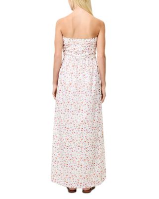 Nomi Cotton Strapless Midi Dress