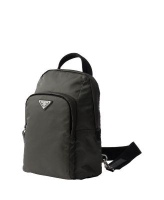 Re-Nylon And Saffiano Leather Backpack