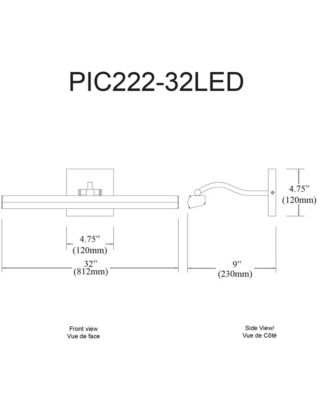 Leonardo 32&amp;quot; Picture Wall Light - 40W