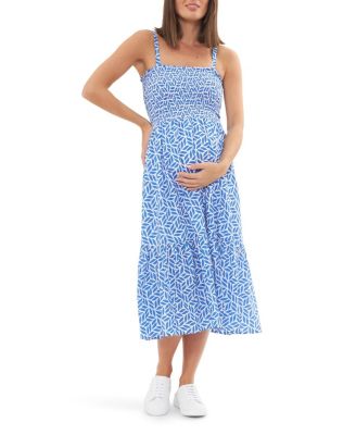 Ripe Maternity - Capri Shirred Midi Dress