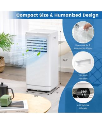  10000 BTU Portable Air Conditioner with Dehumidifier & Fan Mode, up to 350 Sq.Ft