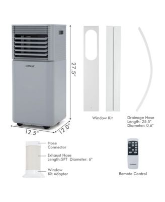  8000 BTU Portable Air Conditioner 3-in-1 Air Cooler w/Dehumidifier