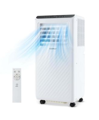 Costway - 8000 BTU Portable Air Conditioner 3 -in-1 Air Cooler Dehumidifier Fan 24H Timer 5000 BTU(8000BTU ASHRAE)