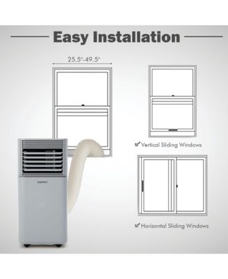  8000 BTU Portable Air Conditioner 3-in-1 Air Cooler w/Dehumidifier