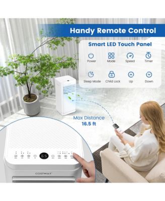  8000 BTU Portable Air Conditioner with Dehumidifier & Fan Mode, up to 250 Sq.Ft