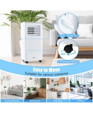  6500 BTU(10000 BTU ASHRAE) Portable Air Conditioner 3-in-1 Freestanding Air Cooler with Dehumidifier