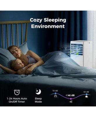 5000 BTU (8000 BTU ASHRAE) Portable Air Conditioner with Dehumidifier & Fan Sleep Mode & 24H Timer