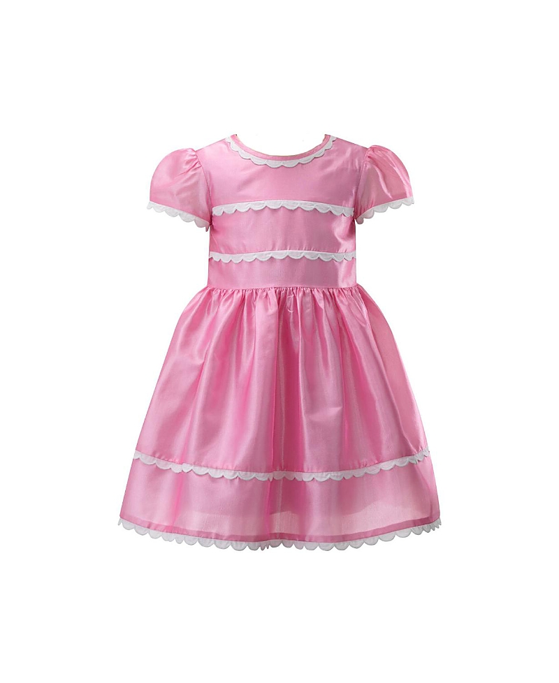 Rachel Riley Girls' Eloise Taffeta Scalloped Dress - Little Kid, Big Kid