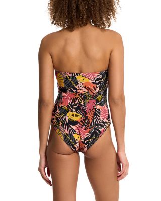 Bandeau Ruched One Piece Swimsuit