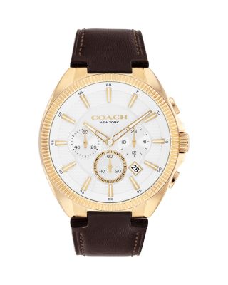 Jackson Leather Strap Watch, 44.1mm