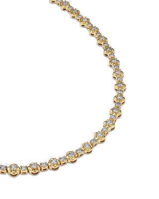 Diamond Collar Necklace in 14K Yellow Gold, 2.50 tcw