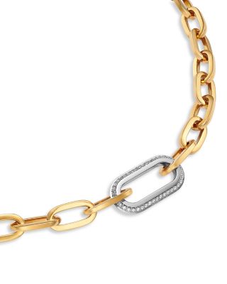 18K Yellow Gold Diamond (0.78 tcw) Oro Classic Necklace, 18"