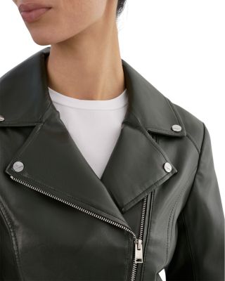 Pascale Faux Leather Moto Jacket