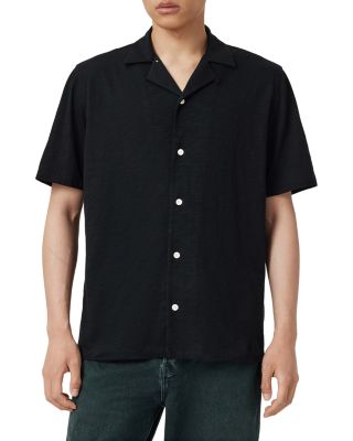 ALLSAINTS - Robson Relaxed Fit Short Sleeve Camp Shirt