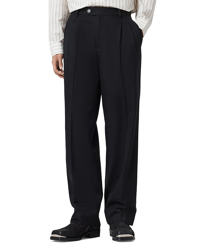 Allsaints Tallis Pleated Straight Fit Pants