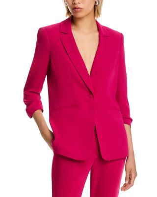 Khloe Ruched-Cuff Blazer &amp; Kerry Slim Straight Leg Pants