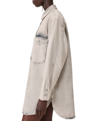 Faye Sparkle Denim Shirt Dress