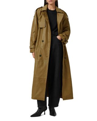 Reed Leather Trench Coat
