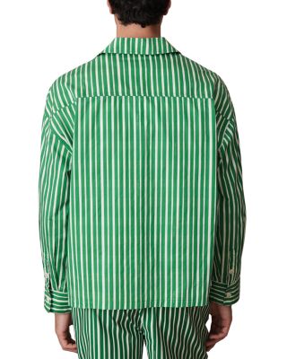 x CH&Eacute; Fonta Regular Fit Striped Poplin Shirt