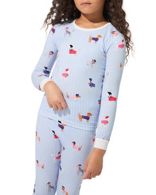 Girls' Cotton Knit Long Sleeve Pajama Set - Little Kid, Big Kid