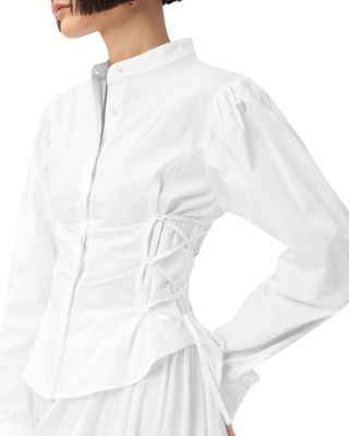 Evanna Lace Up Shirt