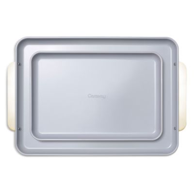Non-Stick Ceramic Baking Sheet Duo with Gold Handles