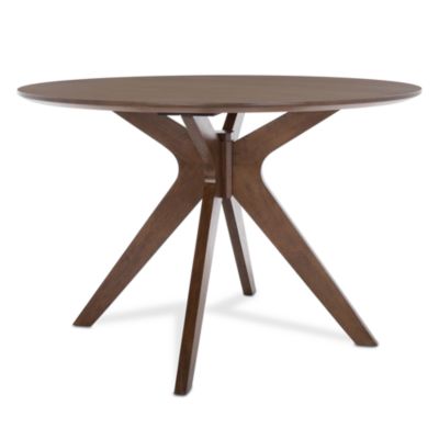Carolee 46&amp;quot; Round Dining Table, Walnut