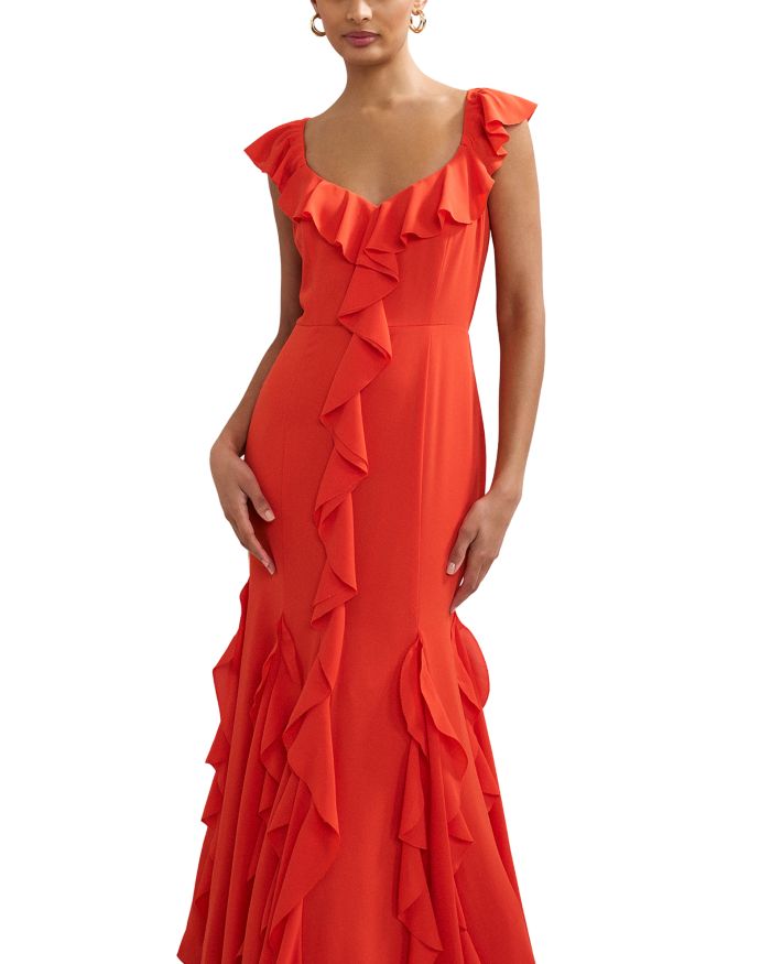 Lianah Ruffled Midi Dress