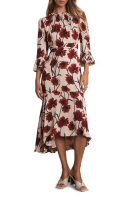 Women's Floral Print Midi Dress