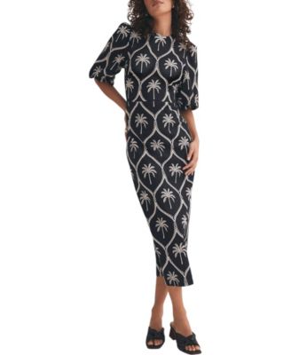 Mint Velvet - Women's Palm Printed Dress