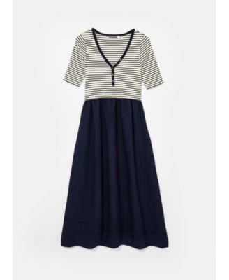  Women's Woven Mix Dress