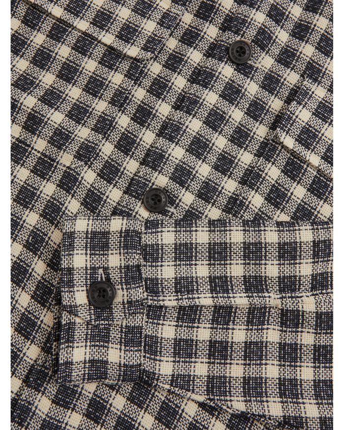 Regular Fit Textured Check Shirt