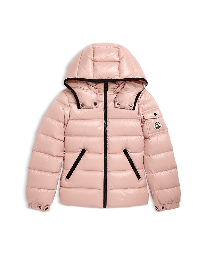 Moncler 'bady' Hooded Down Jacket Kids In Pink