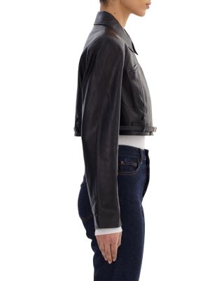 Gia Leather Crop Jacket