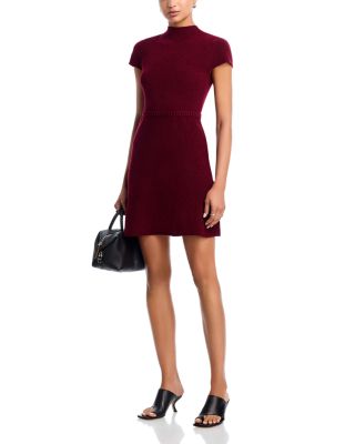 Boucl&eacute; Mock Neck Mini Dress - Exclusive